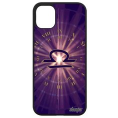 Противоударный чехол для // iPhone 11 // "Гороскоп Весы" Zodiac Зодиак, Utaupia, фиолетовый