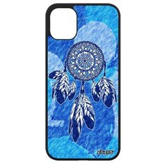 Защитный чехол на смартфон // iPhone 11 // "Ловец снов" Индейский Амулет, Utaupia, голубой