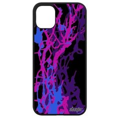 Защитный чехол на смартфон // Apple iPhone 11 // "Огонь" Фон Стиль, Utaupia, фиолетовый