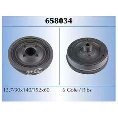 MALO 658034 Шкив к/вала FOCUS 1.8 TDCI