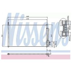 NISSENS 94432 Радиатор кондиционера FORD FOCUS 98-