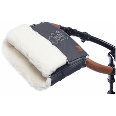 Nuovita Муфта меховая для коляски Islanda Bianco cinereo/пепельный