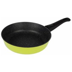 Сковорода Casta Color, глубокая, 26 см, съёмная ручка, литой алюминий. Цвет зелёный