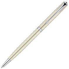Parker S0912530 Шариковая ручка Sonnet`10 Slim K435, Ciselle Decal Sterling Silver CT