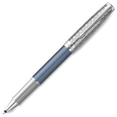 Parker 2119745 Ручка-роллер Sonnet Premium T537, Metal Blue CT