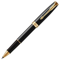 Parker 1931496 Ручка- роллер Sonnet Core T530, Lacquer Black GT