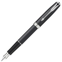 Parker S0818070 Перьевая ручка Sonnet F529, MattBlack СT (Перо F)