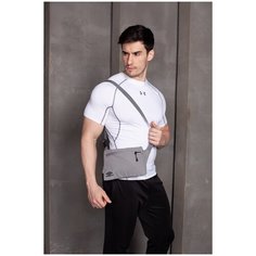 Сумка на плечо Umbro Utility Shoulder Bag. Удобная сумка из полиэстера через плечо с регулируемым ремнем Umbro, серый, 1 литр, 23.5 х 18 см