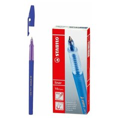 Ручка шариковая liner 808, 0,38мм, 10шт в одного цвета в коробке, масляные чернила Stabilo