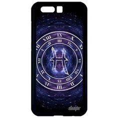 Яркий чехол на смартфон // Honor 9 // "Зодиак Рыбы" Астрологический Календарь, Utaupia, синий