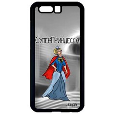 Красивый чехол на смартфон // Honor 9 // "Суперпринцесса" Принцесса Герой, Utaupia, серый