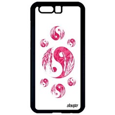 Простой чехол на смартфон // Honor 9 // "Инь и Ян" Пять стихий Символ, Utaupia, белый