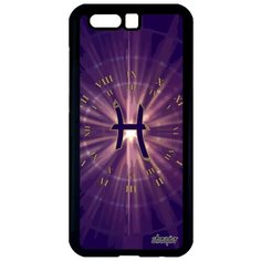 Противоударный чехол на смартфон // Honor 9 // "Гороскоп Рыбы" Зодиак Стиль, Utaupia, фиолетовый