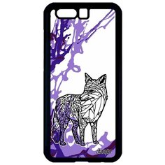 Красивый чехол на смартфон // Honor 9 // "Лиса" Лисица Лис, Utaupia, фиолетовый