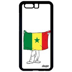 Противоударный чехол на смартфон // Honor 9 // "Флаг Сенегала с руками" Страна Дизайн, Utaupia, белый