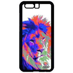 Противоударный чехол на смартфон // Honor 9 // "Лев" Львица Самец, Utaupia, белый