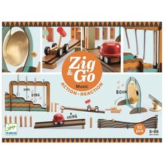 Деревянный конструктор Djeco Zig&Go, 52 детали
