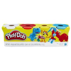 Масса для лепки Play-Doh Набор 4 банки, базовые цвета, 448 гр (B6508/B5517)