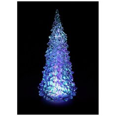 Фигурка КОСМОС Елка с подсветкой, 21 см, прозрачный Kosmos