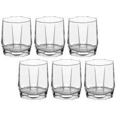 Pasabahce Набор стаканов для виски Hisar, 6шт, 330 мл бесцветный