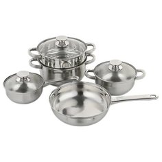 Набор посуды Attribute Augusta ASS401 8 пр. серебристый