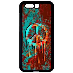 Защитный чехол на смартфон // Honor 9 // "Peace and Love" Дизайн Стрит- арт, Utaupia, цветной