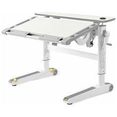 Детский стол Mealux Ergowood - L Multicolor Energy беленый дуб + беспроводная зарядка