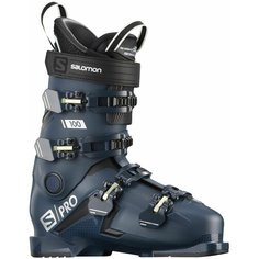 Горнолыжные ботинки Salomon S/Pro 100, 26/26.5, Petrol Blue/Black/Pale Kaki