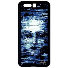 Красивый чехол на смартфон // Honor 9 // "Женское лицо" Интеллект Субстанция, Utaupia, голубой