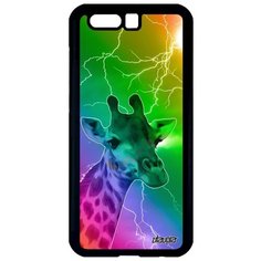 Простой чехол на смартфон // Honor 9 // "Жираф" Giraffe Африка, Utaupia, цветной