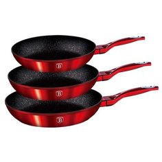 ВН-1288 Burgundy Metallic Line Набор посуды 3 пр. 2001298 Berlinger Haus