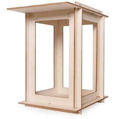 Деревянный конструктор, сборная модель Lemmo Кормушка для птиц