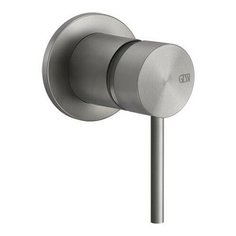GS SHOWER316 Внешние части для встраиваемого однорычажного смесителя, на 1/2”, Steel Brushed Gessi