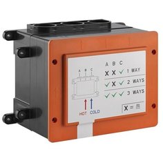 GS HI-FI COMPACT Встраиваемые части для термостатического смесителя с кнопками, 1/2" соединение Gessi