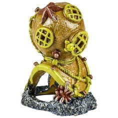 Декорация GloFish Водолазный шлем с GLO эффектом для аквариума (9 x 4 x 7 см)