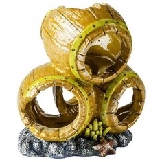 Декорация GloFish Бочки с GLO эффектом для аквариума (7,9 x 8,9 x 7,9 см)