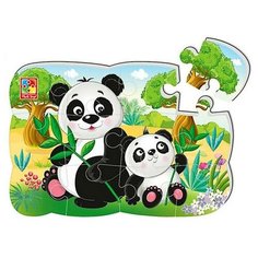 Магнитный пазл «Пандочка», 12 элементов Vladi Toys