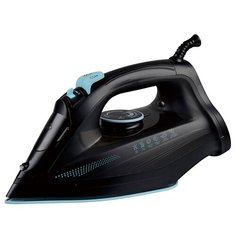 Утюг VES electric S-109-M / S-109-R черный/голубой