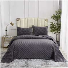 Покрывало с наволочками Sofi de Marko Мартин Антрацит 240х60