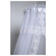 Балдахин Pituso сетка/кружево белый