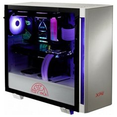 XPG INVADER-WHITECOLOR BOXWORLDWIDE Компьютерный корпус (ATX, подсветка ARGB, 2 вентилятора 120мм, стеклянная боковая панель, ,белый)