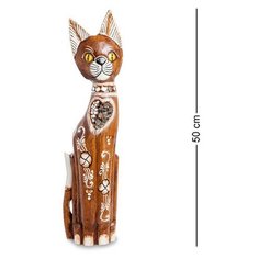 Статуэтка Кошка 50 см (албезия, о. Бали) 99-133 113-403954 Decor & Gift