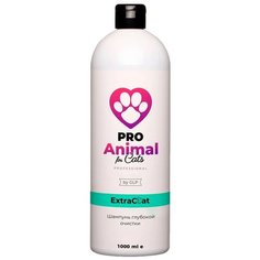 Шампунь для кошек ProAnimal for Cats ExtraCoat, 1 литр, очищающий от органических загрязнений длинношерстных и короткошерстных пород кошек