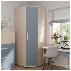 Lazurit Шкаф угловой Тиана Дуб молочный / Французский грифельный