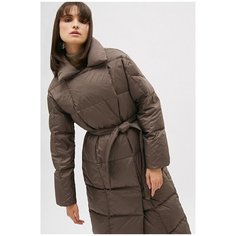 Пуховое пальто прямого силуэта WDL 210501 Коричневый 46 Conso Wear