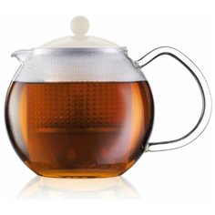 Чайник заварочный с прессом Assam 0.5 л. белый Bodum