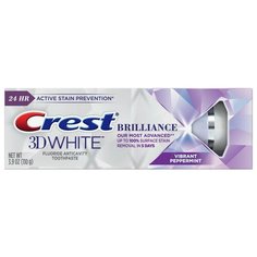 Crest 3D White Brilliance Vibrant Peppermint New - Отбеливающая зубная паста