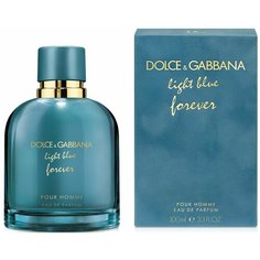 Парфюмерная вода для мужчин Dolce & Gabbana Light Blue Forever, 100 мл / Дольче Габбана мужские духи / Древесный водяной аромат
