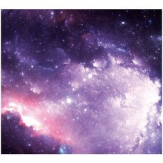 Фотообои Мерцающие звезды в туманности во вселенной/ Красивые уютные обои на стену в интерьер комнаты/ 3Д расширяющие пространство над кроватью или над столом/ На кухню в спальню детскую зал гостиную прихожую/ размер 300х270см/ Флизелиновые