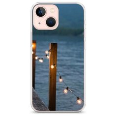 Силиконовый чехол "Гирлянды на причале" на Apple iPhone 13 mini / Айфон 13 мини Case Place